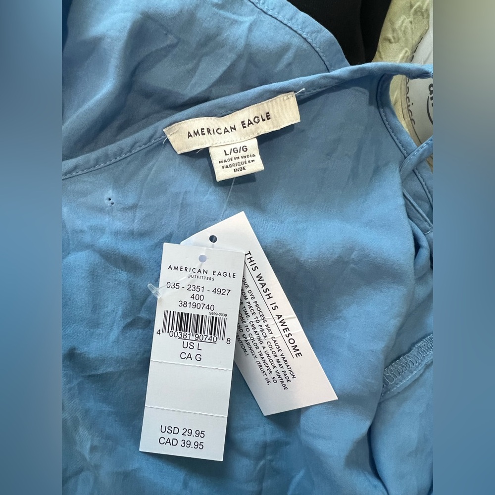 American Eagle Outfitters Light Blue Camisole L - Picture 4 of 4